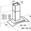 Máy hút mùi áp tường kính cong Cata C GLASS 900