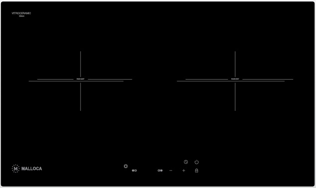Bếp điện Malloca 2 vùng nấu MH-732 ER