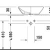 Lavabo đặt bàn Duravit D-Code Bacino 033342 588.45.041