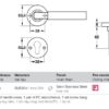 Tay nắm gạt cửa phòng Hafele 903.92.696