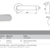Tay nắm gạt cửa phòng Hafele 903.98.162