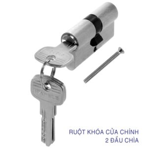 Ruột khoá hai đầu chìa 60mm niken mờ Hafele 916.96.007