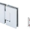 Bản lề cửa phóng tắm 180° kính – kính Hafele 981.00.512
