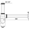 Bẫy nước P-trap Hafele 495.61.242