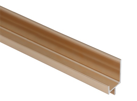 Tay nắm tủ dạng thanh nhôm 30x19,5x3000mm màu đồng Hafele 126.22.103