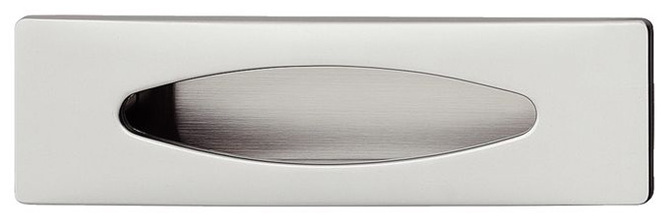 Tay nắm âm Hafele 128x37x96x9.5mm màu inox 151.74.002