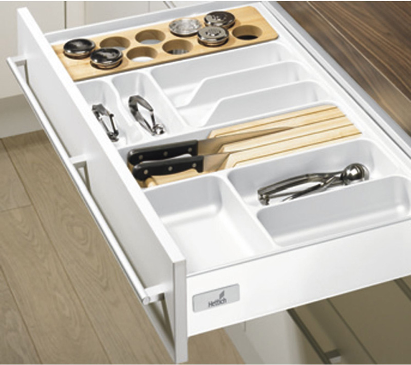 Khay chia OrgaTray 410 trắng cho ray hộp Innotech Hettich OT900-W1