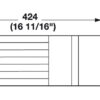 Khay để dao kết hợp với khay đa năng Fineline Hafele 556.04.410