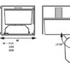 Bộ kệ đựng thực phẩm Tandem Pantry R450mm với 6 khay đen Hafele 545.93.431