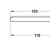 Đèn Loox LED 2033 hình chữ nhật lắp nỗi 12V 3.8W 4000K màu đen Hafele 833.74.160