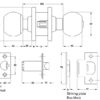 Khóa tròn đầu chìa đầu bấm đồng bóng loại lớn Hafele 911.64.267