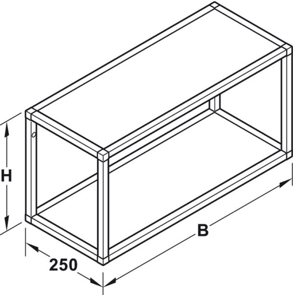 Bộ kệ thông minh 300x250x600mm Hafele 793.06.331