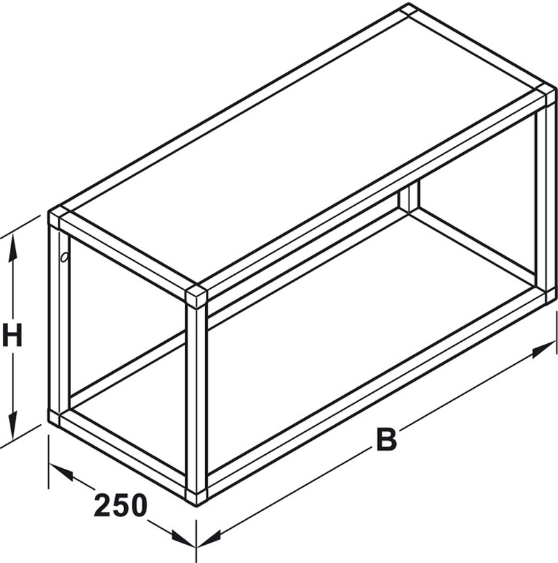 Bộ kệ thông minh 450x250x1200mm Hafele 793.06.343