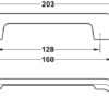 Tay nắm tủ Hafele CC-128/160mm niken đen mờ 106.62.165