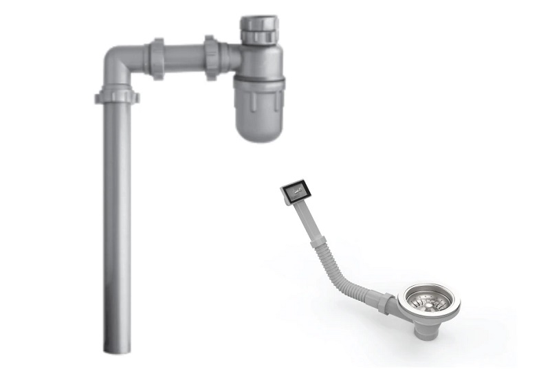 Bộ xả cho chậu inox hafele 1 hộc 567.25.922