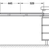 Phụ kiện bàn kéo và xếp với chân bàn gấp lại được Hafele 642.19.928