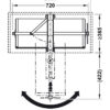 Kệ để giày 1680mm màu đen Hafele 806.22.401