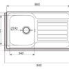 Chậu rửa bát Cata CDP-1