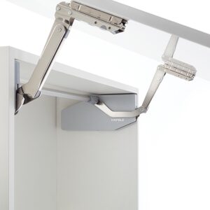 Tay nâng 1 cánh Hafele 493.05.770 Free Swing 2.5-5.9kg xám 500-670mm