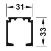 Ray trượt R31xC33xD6000mm cho cửa 40-120kg 940.43.962