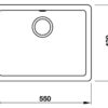 Chậu đá Hafele HS19-GEN1S60 màu đen 570.35.330