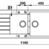 Chậu đá Hafele HS19-GED2S80 màu đen 570.35.370