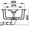 Chậu đá Hafele HS19-GED2S80 màu đen 570.35.370