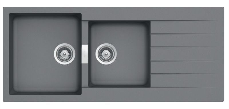 Chậu đá Hafele HS19-GED2S80 màu xám 570.35.570