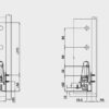 Ray hộp ALTO với thành kính H199xD500mm xám đậm Hafele 552.03.095