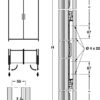 Bộ phụ kiện cửa trượt xoay FINETTA SPINFRONT cho 1 cánh cửa 30kg, chiều sâu lắp đặt 656mm Hafele 408.45.021