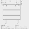 Phụ kiện bàn kéo và xếp với chân bàn gấp lại được cho tủ R1162mm Hafele 642.19.929