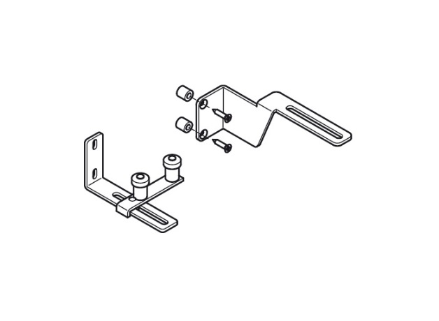 Dẫn hướng giữa cho cánh chéo hoàn toàn SLIDO ALUFLEX 80 Hafele 403.50.995