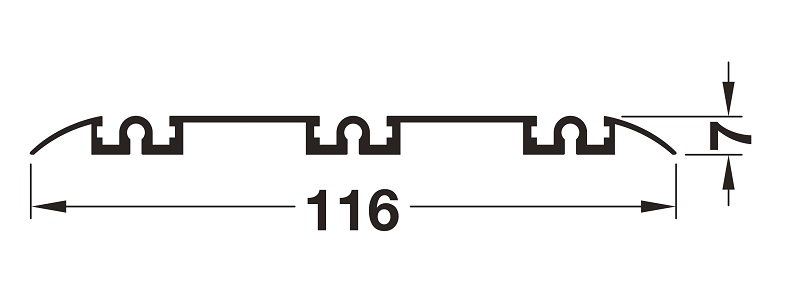 Ray ba trượt dưới 3000mm màu bạc, phụ kiện cửa trượt đi SLIDO ALUFLEX 80 Hafele 403.66.930