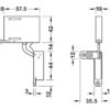 Bộ bản lề âm Hafele 342.79.700 ba chiều 16kg giảm chấn mạ niken