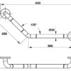 Tay vịn phòng tắm 110 độ Hafele 499.95.200