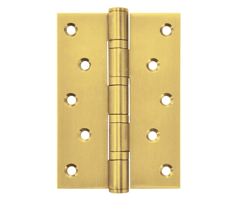 Bản lề lá inox 127x76x3mm 4BB đồng bóng PVD Hafele 489.05.028