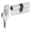 Ruột khóa 2 đầu chìa 65mm niken mờ Hafele 489.56.000