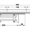 Thiết bị đóng cửa tự động DCL31 lắp âm 80kg có giữ cửa, màu đen Hafele 931.84.087