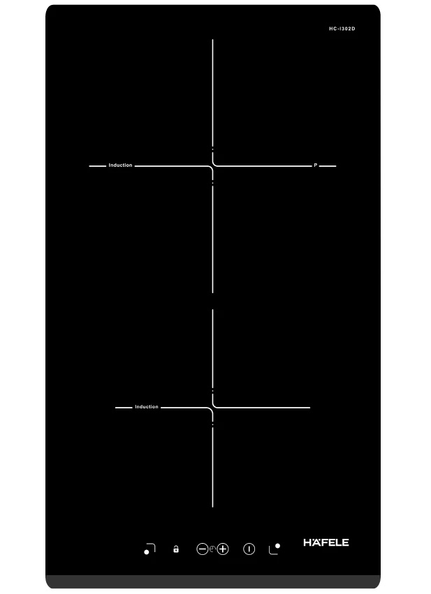 Bếp từ dạng domino 2 vùng nấu HC-I302D Hafele 536.01.900