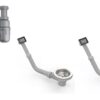 Bộ xả cho chậu inox hafele 2 hộc (2 xả tràn) 567.25.923