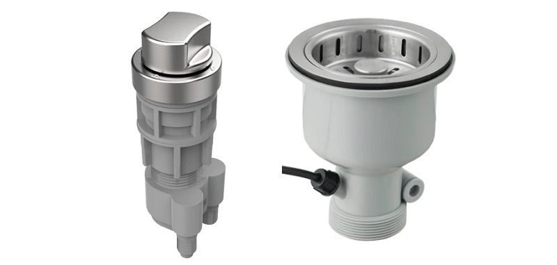 Chén xả cho chậu inox Hafele 1 hộc có bộ điều khiển 567.25.927
