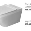 Trọn bộ bồn cầu treo tường Duravit Durastyle 588.45.384