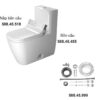 Trọn bộ bồn cầu một khối Duravit Happy D.2 với Sensowash 588.46.451