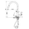 Vòi bếp Hafele HT21-CH1P287 màu chrome 577.55.230