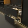 Bộ rổ úp chén dĩa kèm ống đựng đũa CAPPELLA cho tủ R900mm sơn phủ nano Cucina 549.08.848