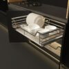 Bộ rổ úp chén dĩa kèm ống đựng đũa CAPPELLA cho tủ R900mm sơn phủ nano Cucina 549.08.848