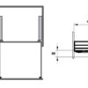 Bộ rổ úp chén dĩa kèm ống đựng đũa CAPPELLA cho tủ R900mm sơn phủ nano Cucina 549.08.848