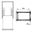 Bộ rổ đựng dao thớt, chai lọ SONATA cho tủ R400mm sơn phủ nano Cucina 549.20.815