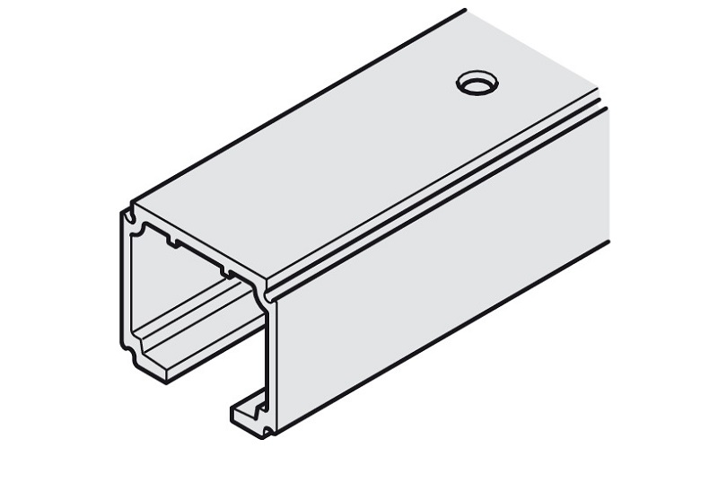 Ray trượt R40.5xC36.5xD3000mm cho cửa 160kg Hafele 941.62.731