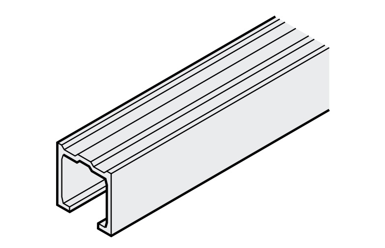 Ray trượt R40xC45xD3000mm cho cửa 250kg Hafele 942.34.930